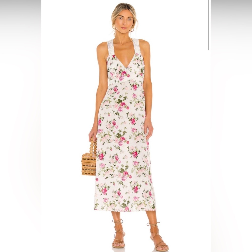 LoveShackFancy Sabina Slip Dress